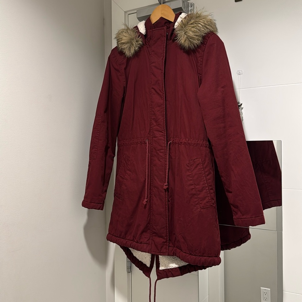 Warmest Parka Jacket with Faux-Fur Trim
